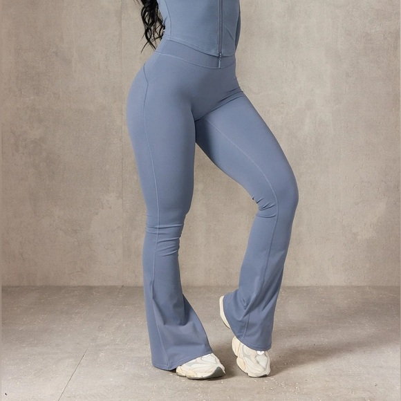 YoungLA Pants - YoungLA Women's Boot Cut Pants - Light Blue